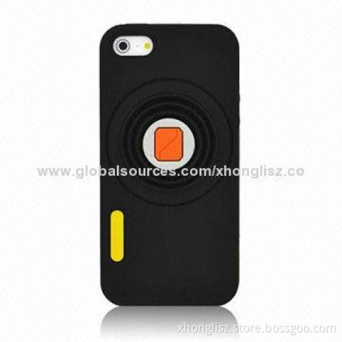 Fashionable Cute Silicone Mobile Phone Case for iPhone with Different Colors and Styles Welcomed